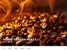 Tablet Screenshot of henrysfreshroast.com